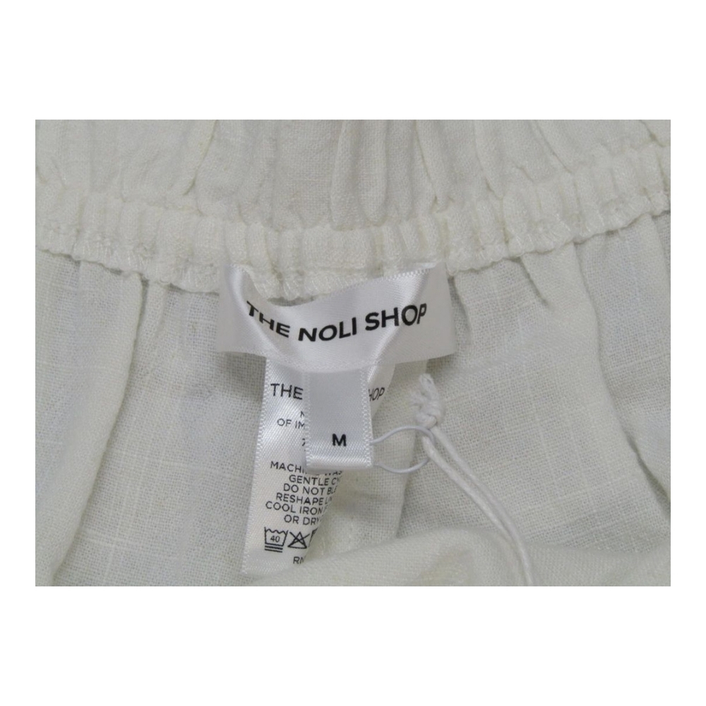The Noli Shop Women's Linen Pant White Size M Seychelles Relaxed $MSRP $125 - Picture 7 of 12